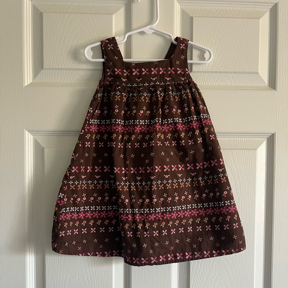Y2K Baby GAP Brown Dress with Pink Accents